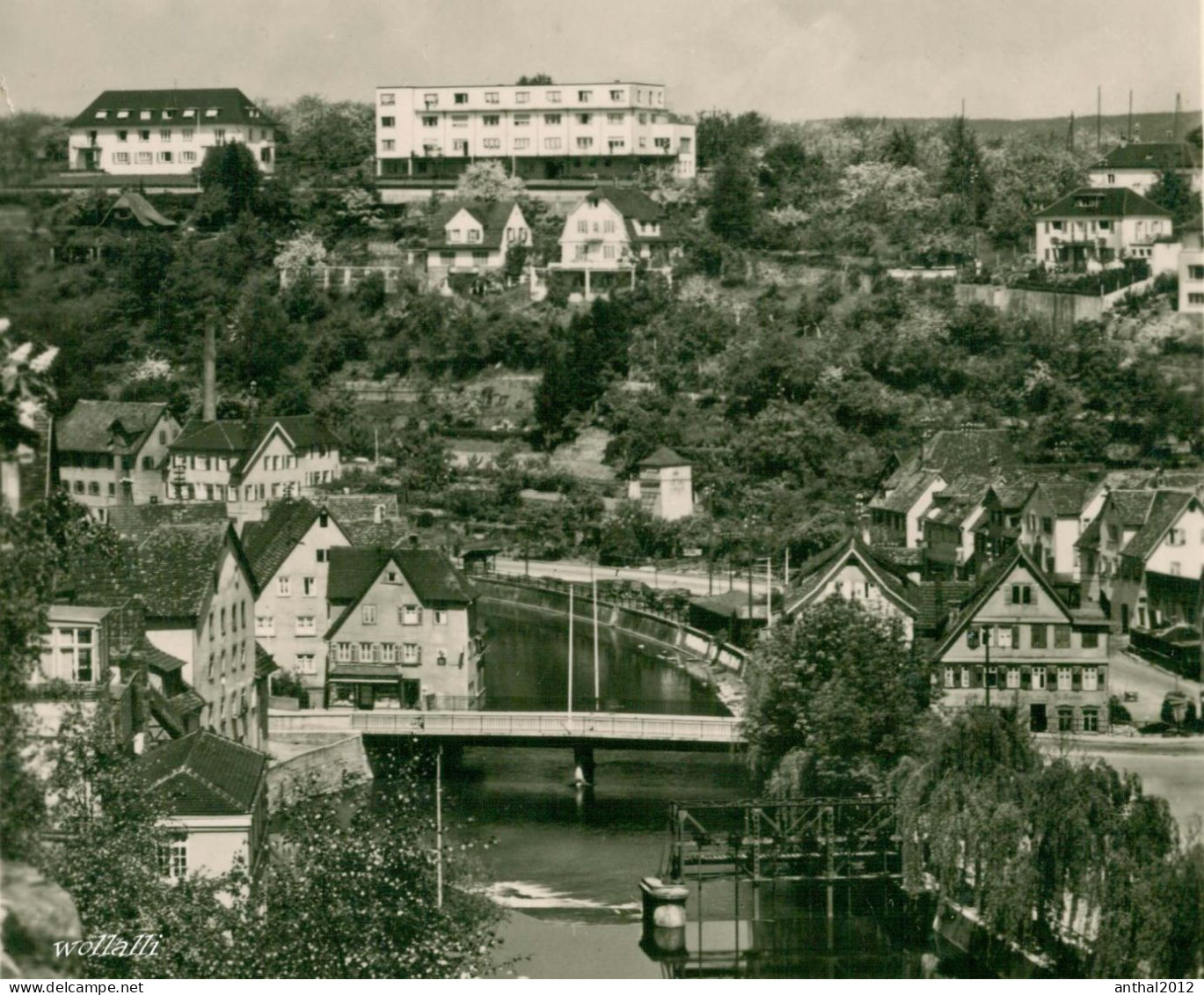 Superrar Backnang Wohnhäuser Mit Bürgerheim Brücke 16.8.1937 Weber & Co. - Backnang