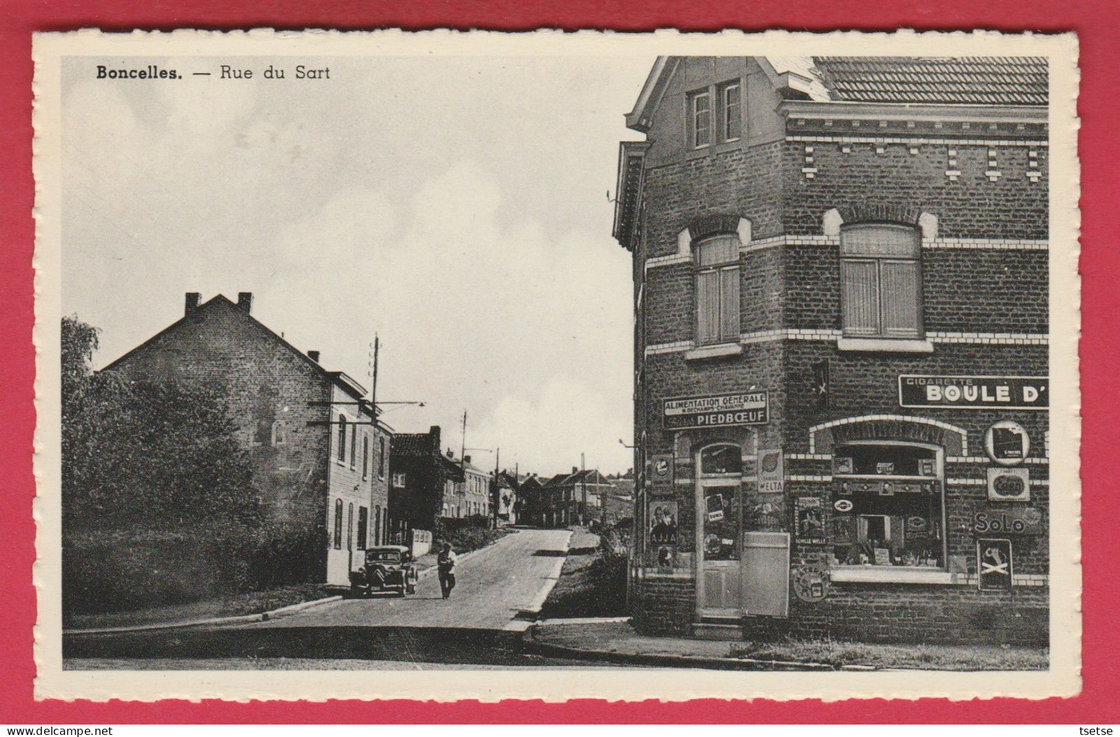 Boncelles - Rue Du Sart ... Magasin , épicerie Descamps-Chavanne ... Oldtimer Citroën Traction ( Voir Verso ) - Seraing