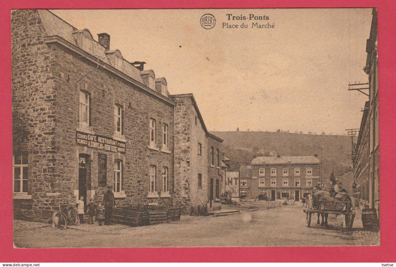 Trois-Ponts - Place Du Marché ... Café-Restaurant Soveau-Roufosse ( Voir Verso ) - Trois-Ponts