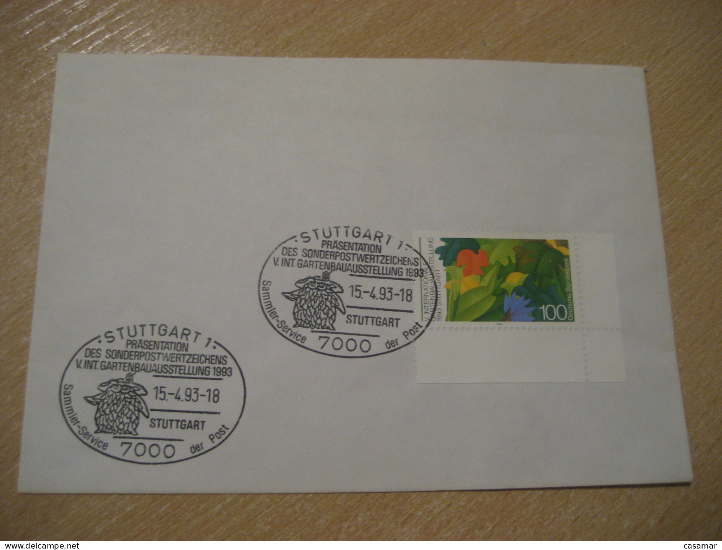 STUTTGART 1993 Horticultural Exhibition Owl Hibou Cancel Cover GERMANY Chouette - Hiboux & Chouettes