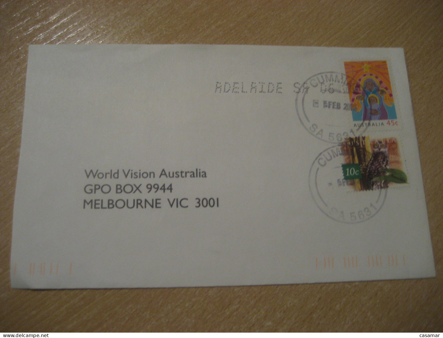 CUMMINS 200? Powerful Owl Hibou Stamp Cancel Cover AUSTRALIA Chouette - Eulenvögel