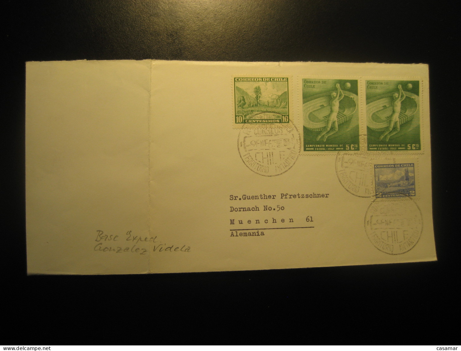 BASE Antartida GENERAL VIDELA 1965 To Munchen Antarctic Cover CHILE Pole Polar Antarctique Antarctics Antarctica - Otros & Sin Clasificación