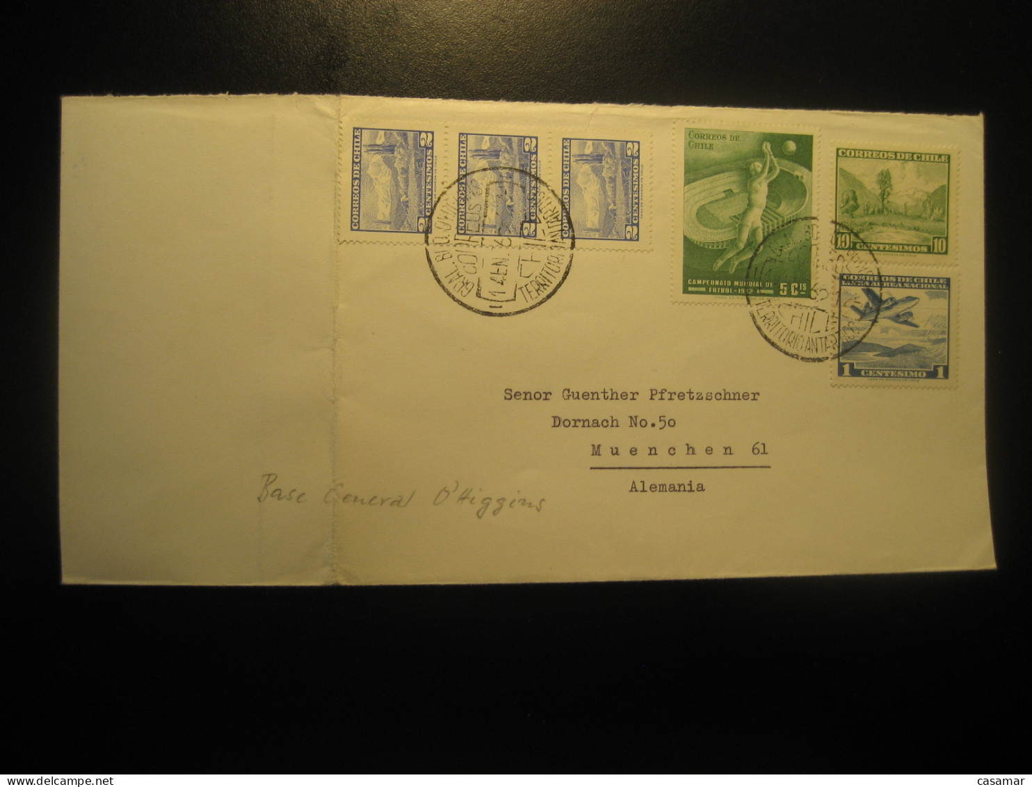 BASE Antartida GENERAL O'HIGGINS 1965 To Munchen Antarctic Cover CHILE Pole Polar Antarctique Antarctics Antarctica - Sonstige & Ohne Zuordnung