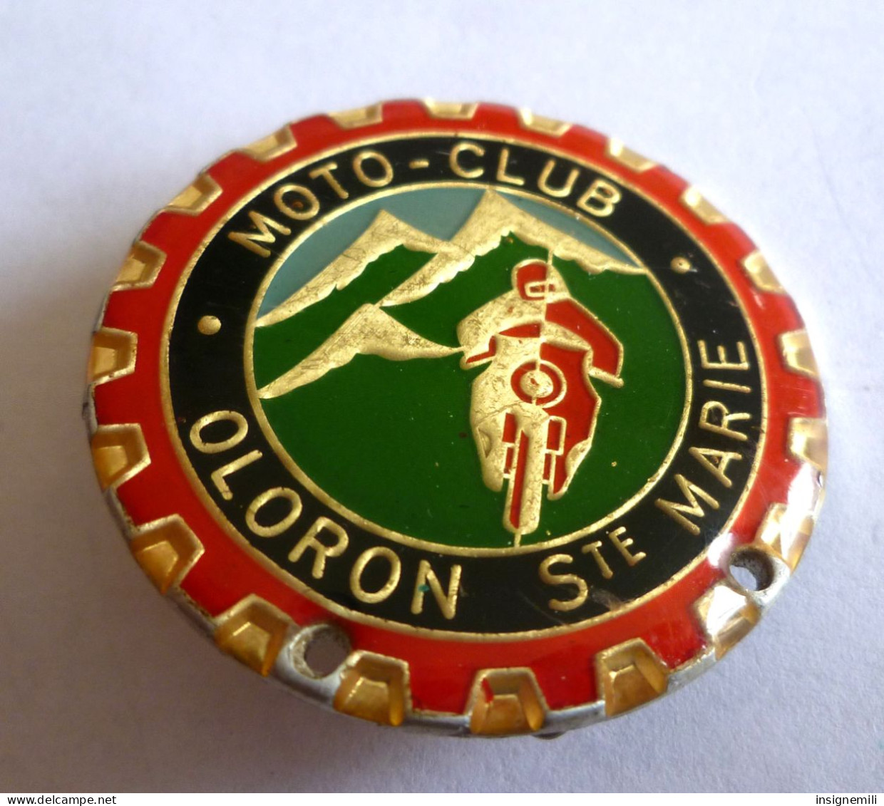 INSIGNE BADGE MOTO-CLUB OLORON Ste MARIE - BERAUDY 63 AMBERT - Motorräder