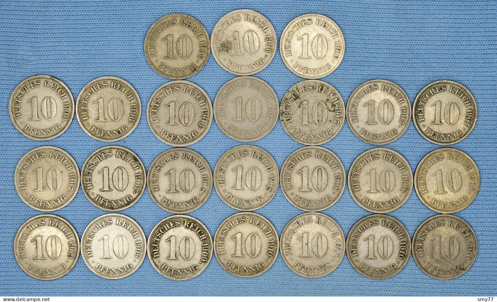 Deutsches Reich  10 Pfennig • 1906 - 1910 •  24 X  ► ALL DIFFERENT ◄ Incl. Scarcer Items • See Details • [24-288] - Collections