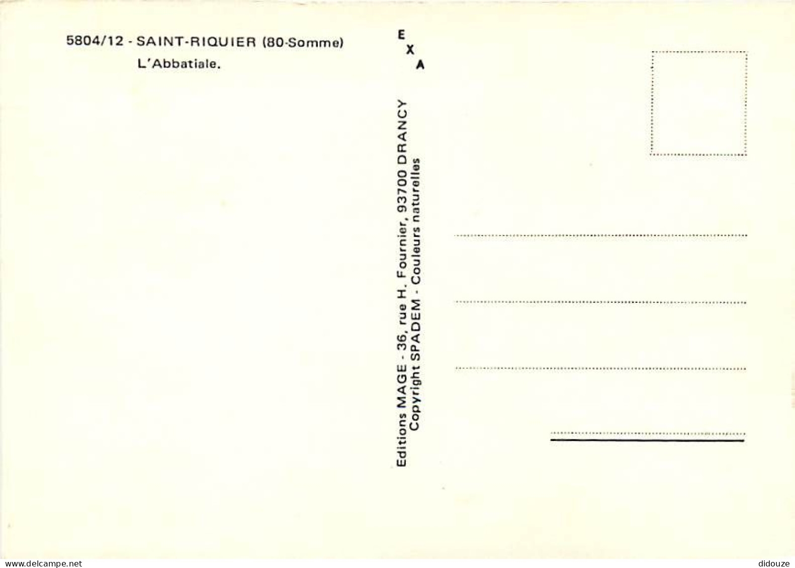 80 - Saint Riquier - L'Abbatiale - Carte Neuve - CPM - Voir Scans Recto-Verso - Saint Riquier
