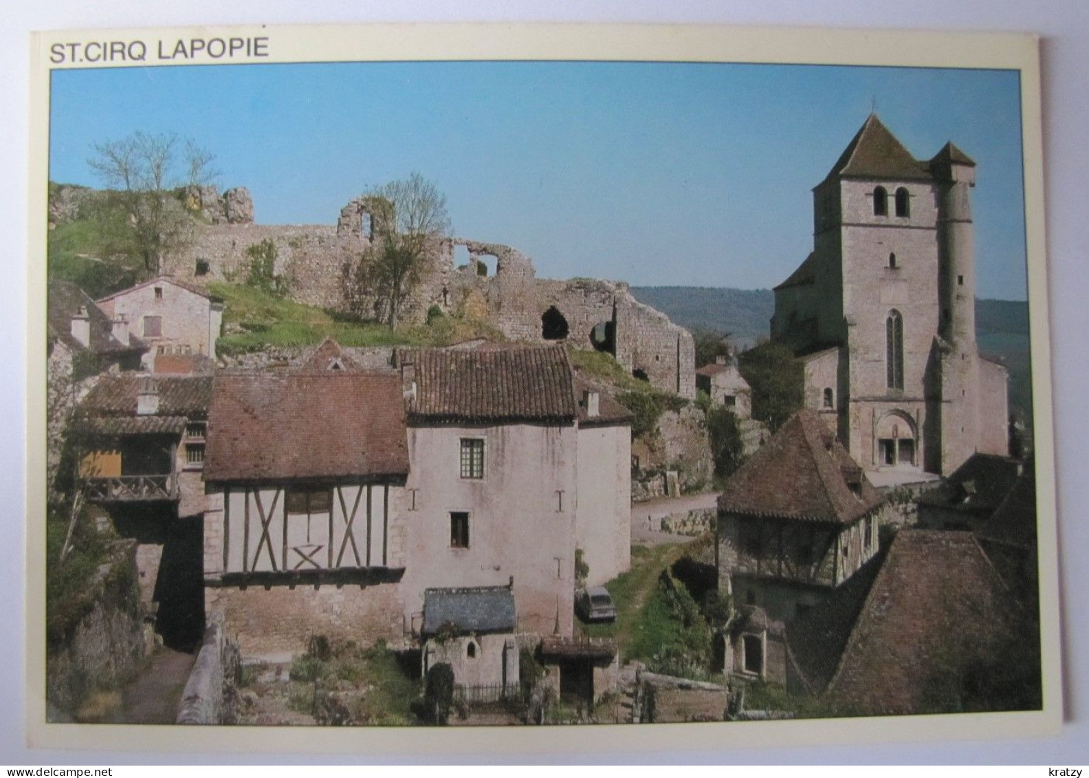 FRANCE - LOT - SAINT-CIRQ-LAPOPIE - Les Remparts De L'Eglise - Saint-Cirq-Lapopie