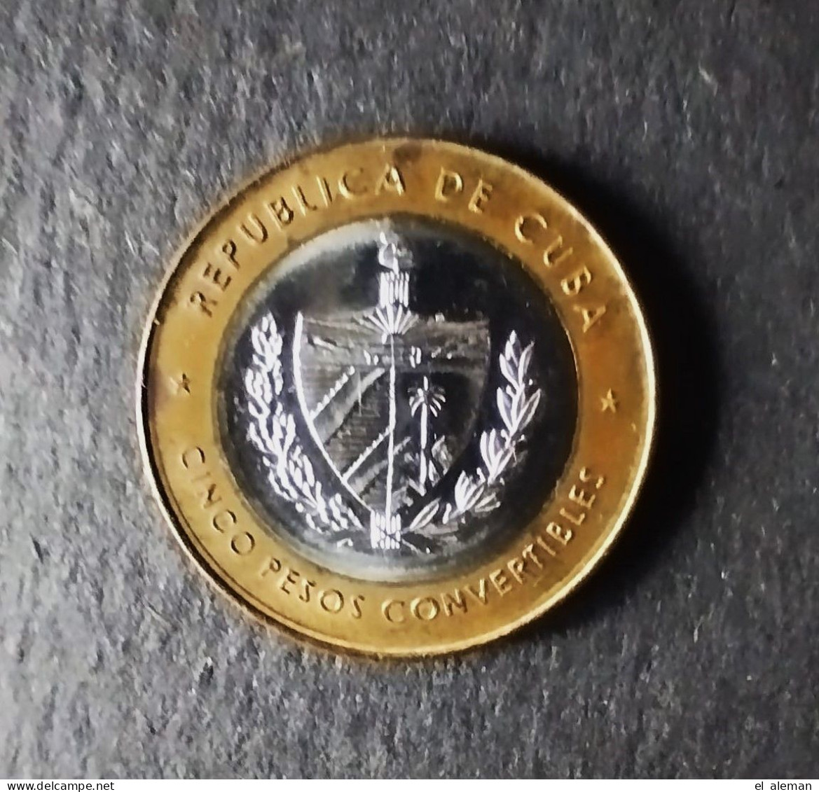 Che Guevara, 5 Pesos Convertible CUC, Bimetall Münze, 1999, 24mm, Kuba, Cuba, Sehr Rar, Moneda, Coin, Muy Raro - Kuba