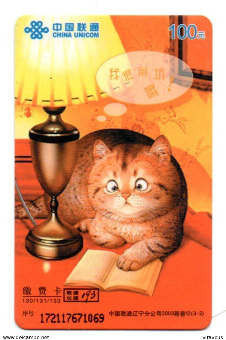 Chat Cat Télécarte Chine China Phonecard (K 19) - Chine