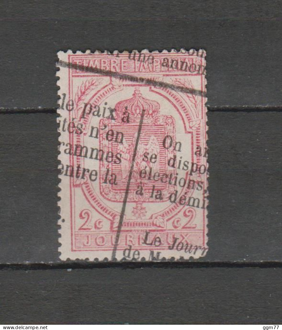 FRANCE  TIMBRE JOURNAUX N° 2 OBLITERE DE 1869  Cote : 115 € - Newspapers