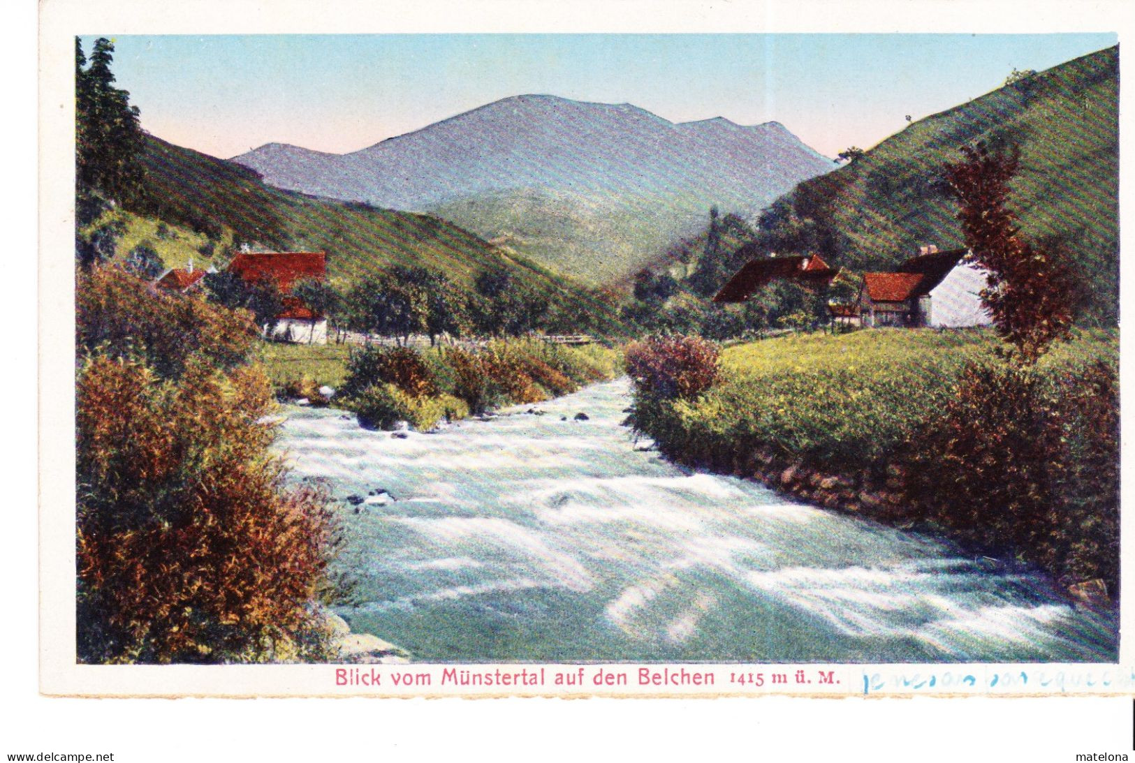 ALLEMAGNE BADE - WURTEMBERG BLICK VOM MÜNSTERTAL AUF DEN BELCHEN 1415 M ü.  M. - Muenstertal