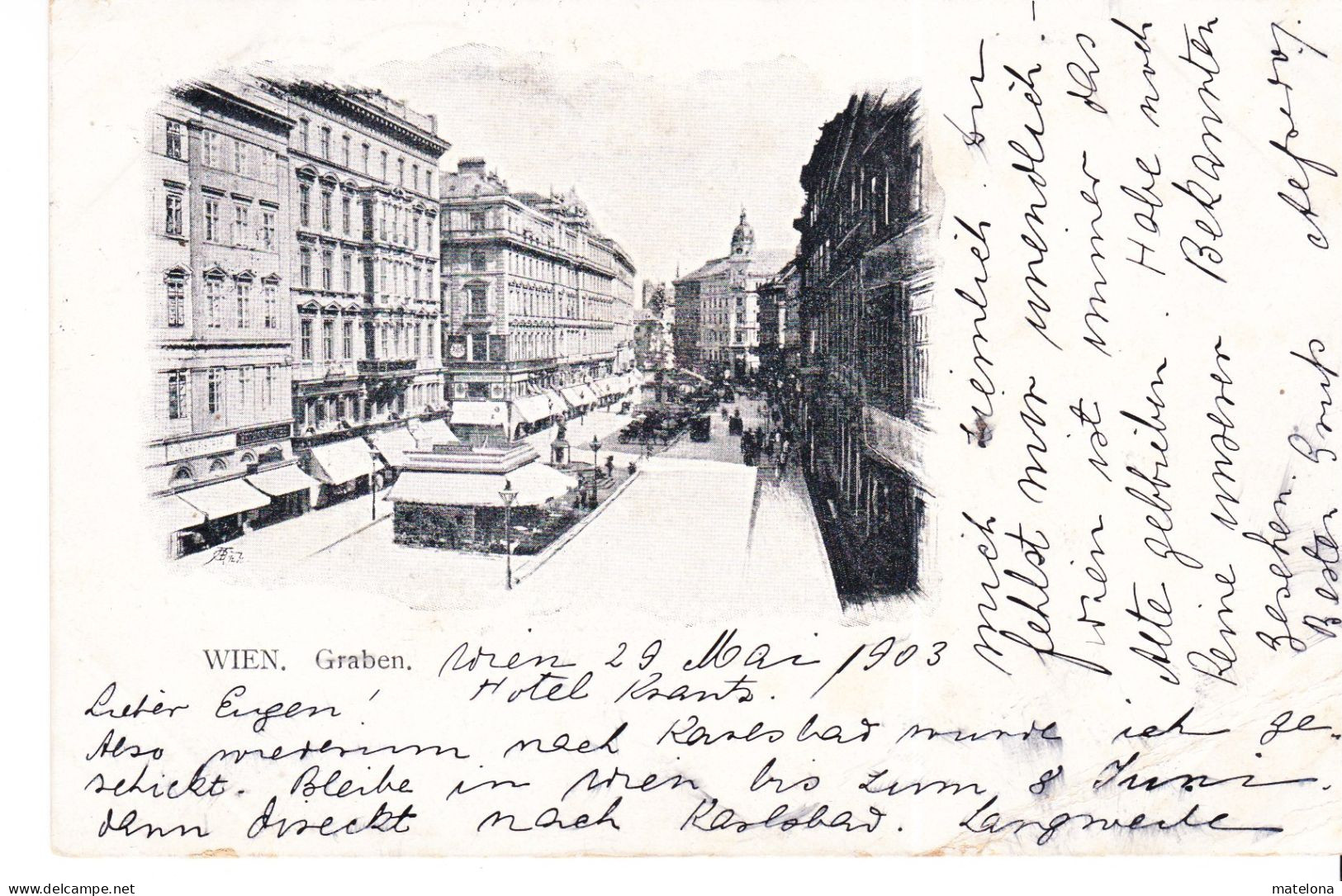 AUTRICHE VIENNE WIEN GRABEN  PRECURSEUR - Wien Mitte