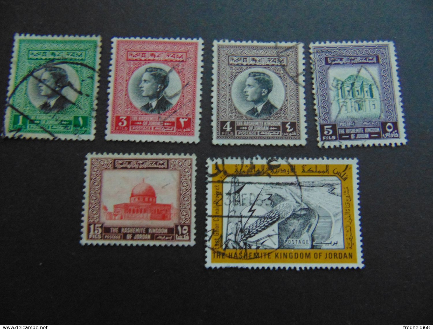 Très Beau Petit Lot De 6 Timbres Oblitérés - Jordanien