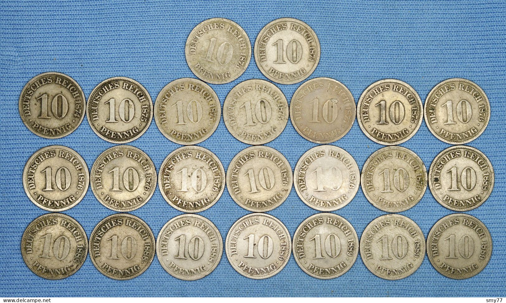 Deutsches Reich  10 Pfennig • 1873 - 1889 •  23 X  ► ALL DIFFERENT ◄ Incl. Scarcer Items • See Details • [24-291] - Verzamelingen