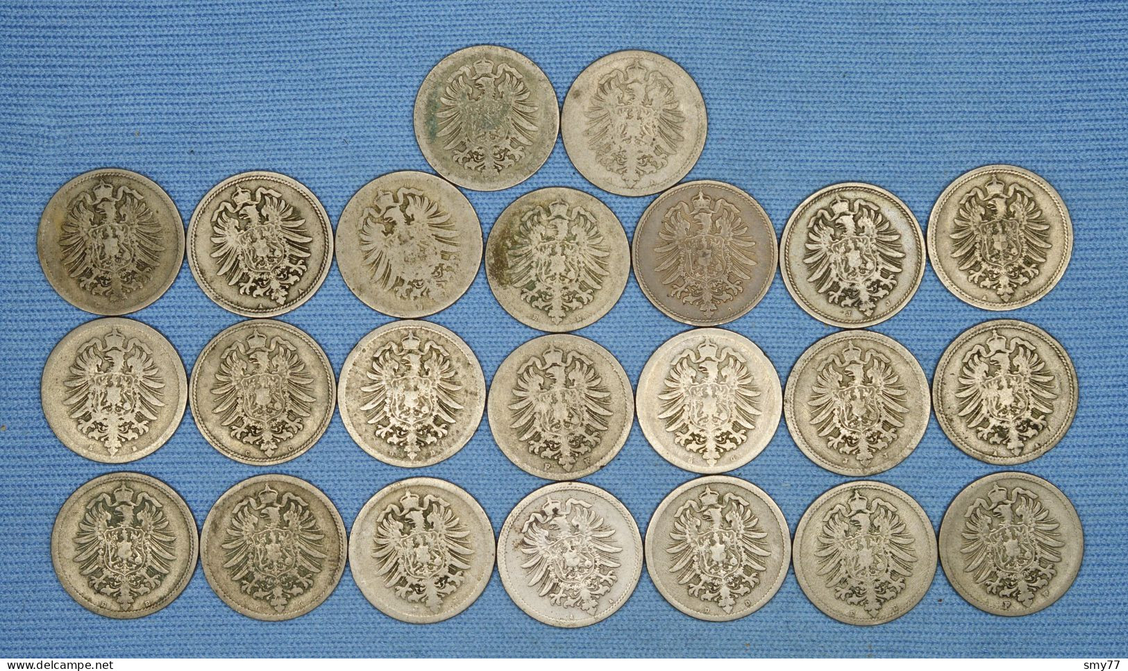 Deutsches Reich  10 Pfennig • 1873 - 1889 •  23 X  ► ALL DIFFERENT ◄ Incl. Scarcer Items • See Details • [24-291] - Collections
