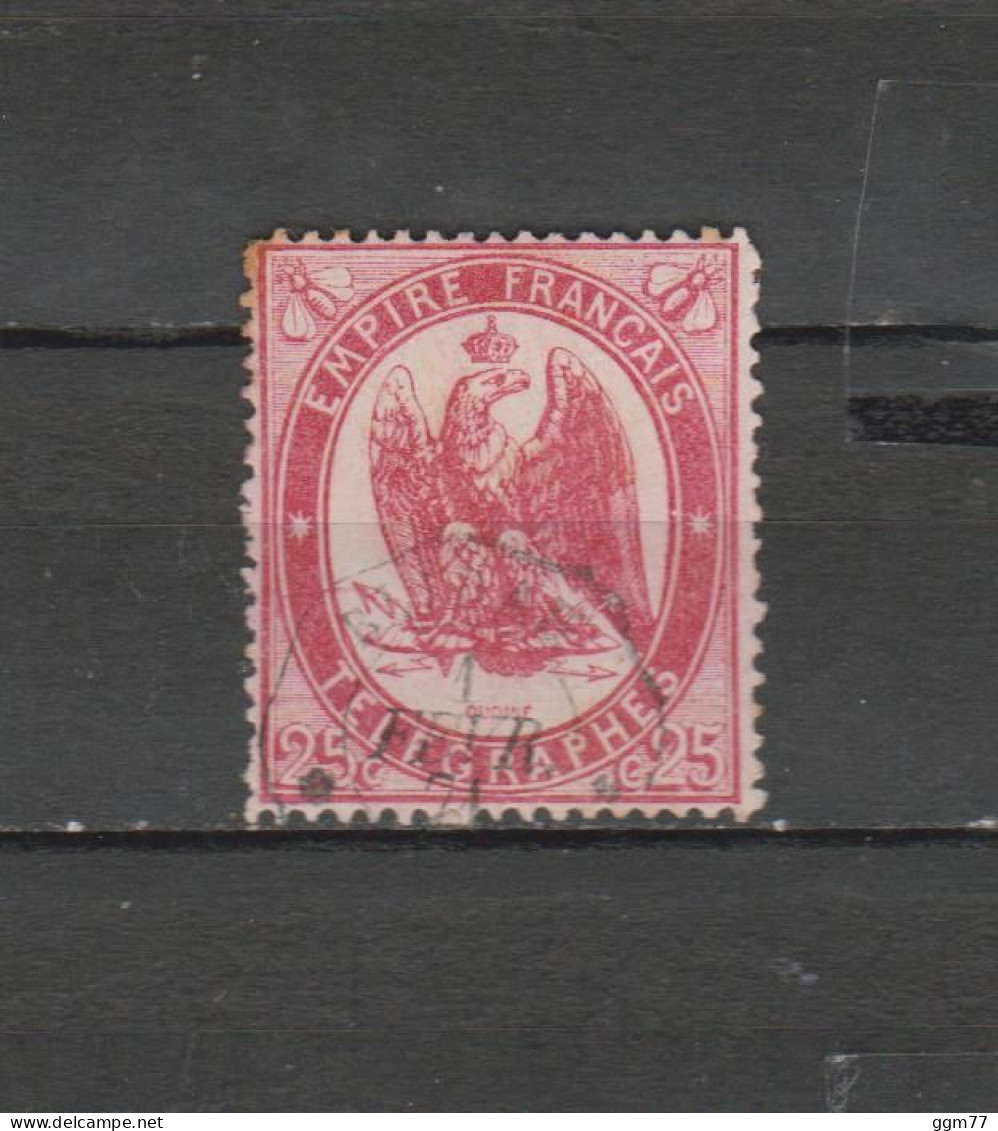 FRANCE  TIMBRE TELEGRAPHE N° 5 OBLITERE DE 1868  Cote : 110 € - Giornali