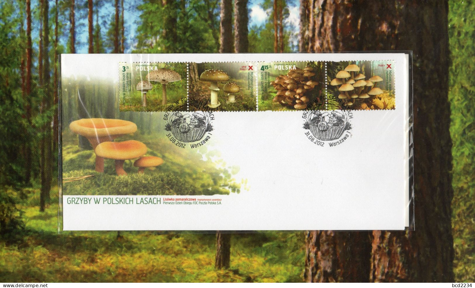 POLAND 2012 POLISH POST OFFICE LIMITED EDITION SPECTACULAR FOLDER: MUSHROOMS IN POLISH FORESTS FDC FUNGI - Paddestoelen