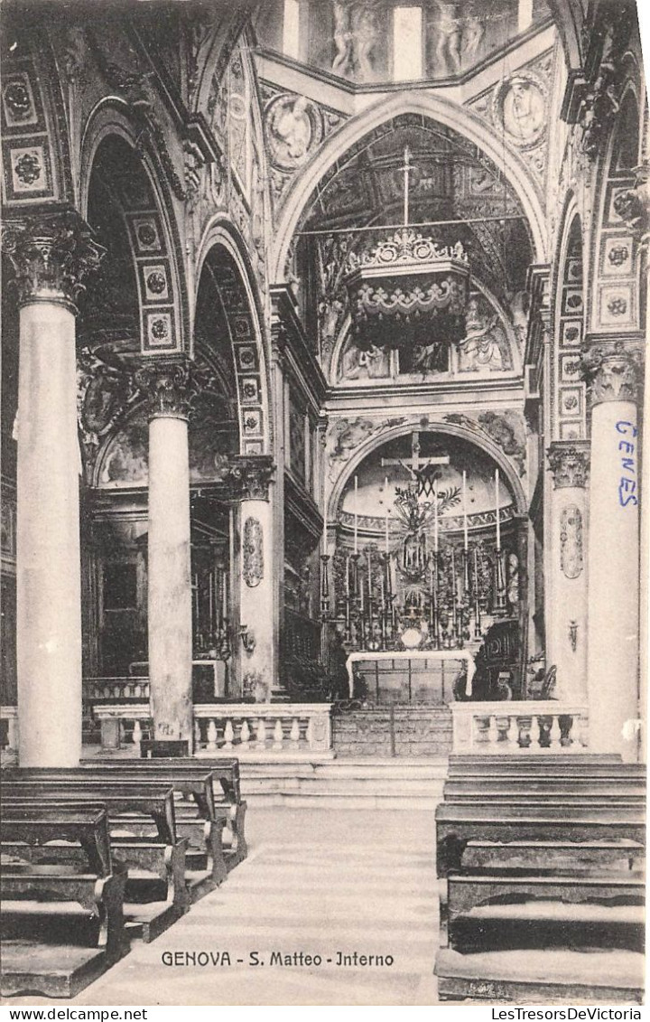 ITALIE - Genova - S Matteo - Interno - Vue De L'intérieur De L'église - Carte Postale Ancienne - Genova (Genua)