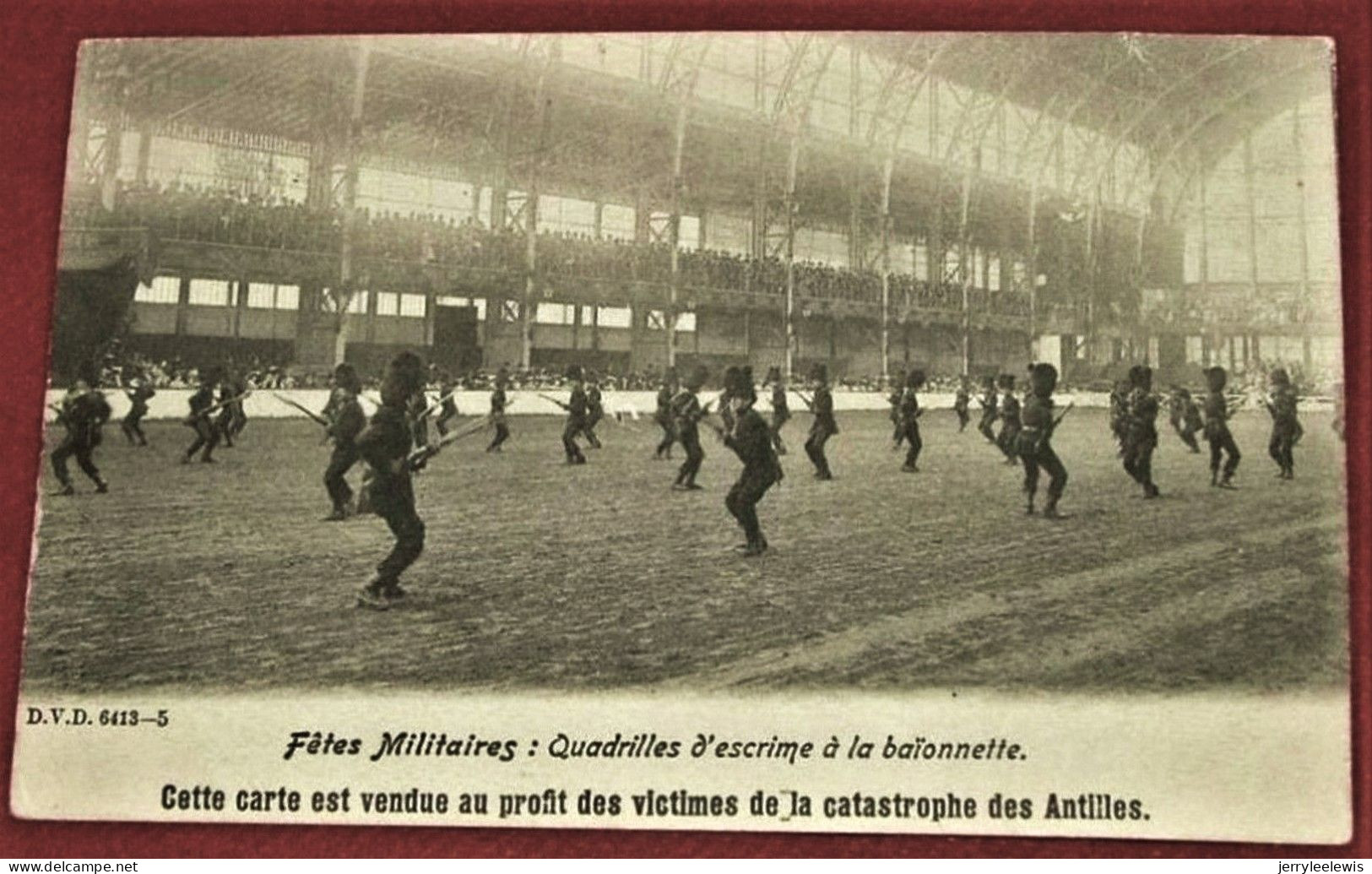 MILITARIA  -  BRUXELLES -  FËTES MILITAIRES -  Quadrilles D'escrime à La Baïonnette  -  1902   - - Festivals, Events