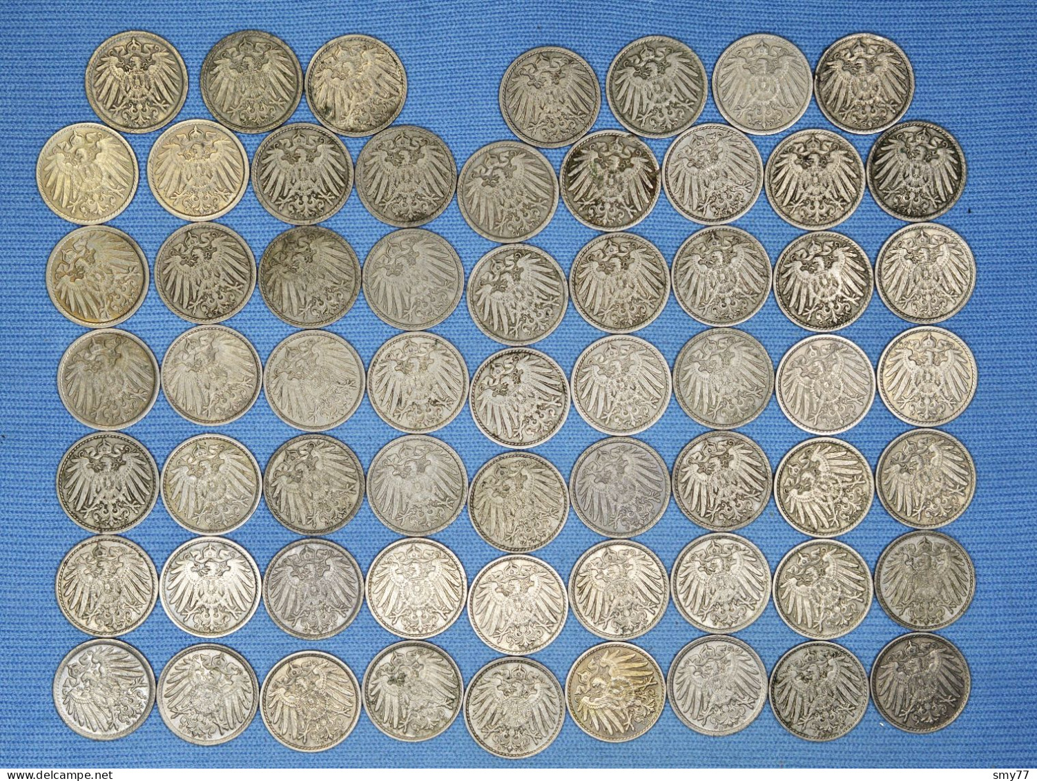 Deutsches Reich  5 Pfennig • 1903 - 1915 •  61 X  ► ALL DIFFERENT ◄ Most In High Grades • Lot / Collection  • [24-292] - Verzamelingen