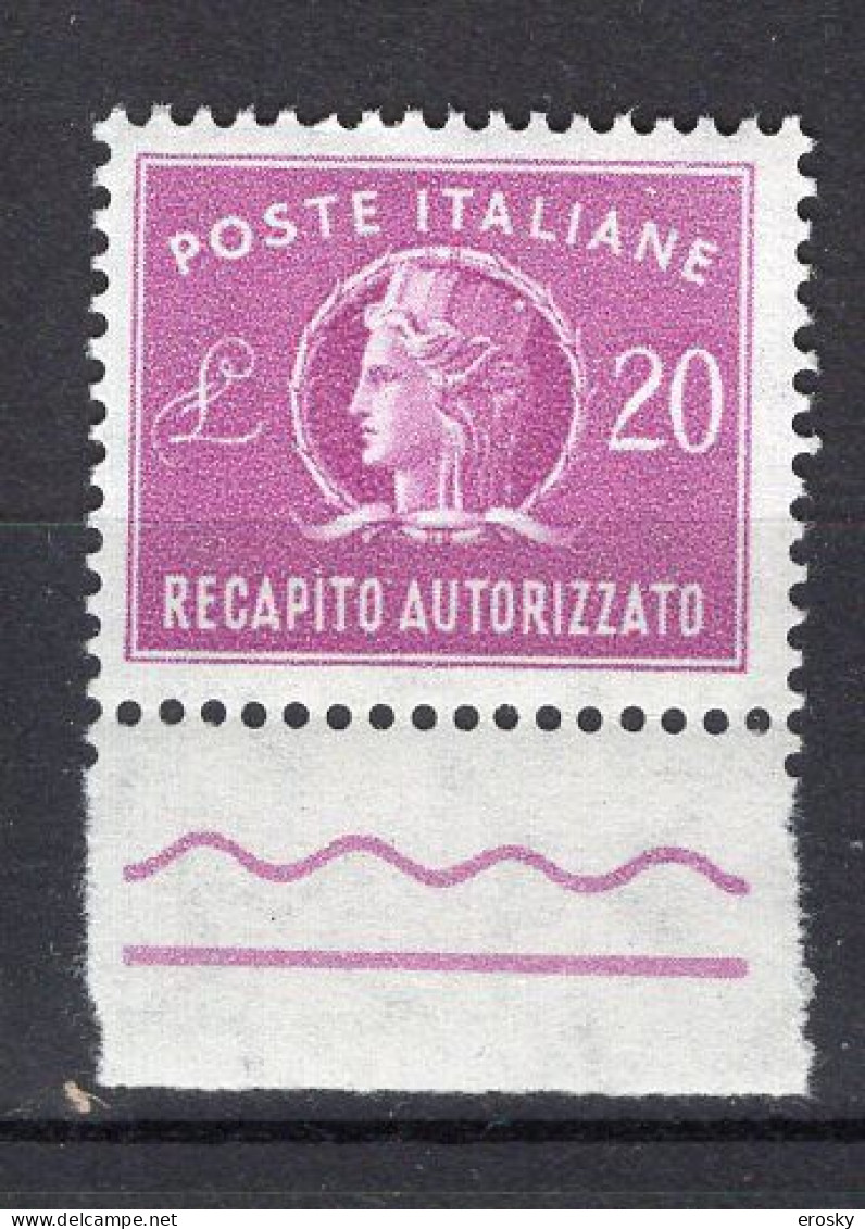 Y6202 - ITALIA RECAPITO Ss N°12 - ITALIE EXPRES Yv N°39 ** - Poste Exprèsse/pneumatique