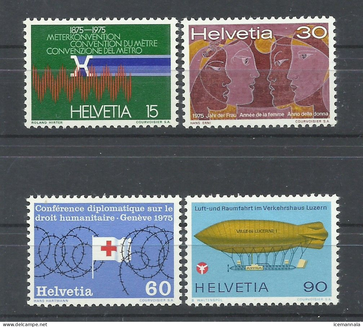 SUIZA   YVERT  976/79   MNH  ** - Unused Stamps