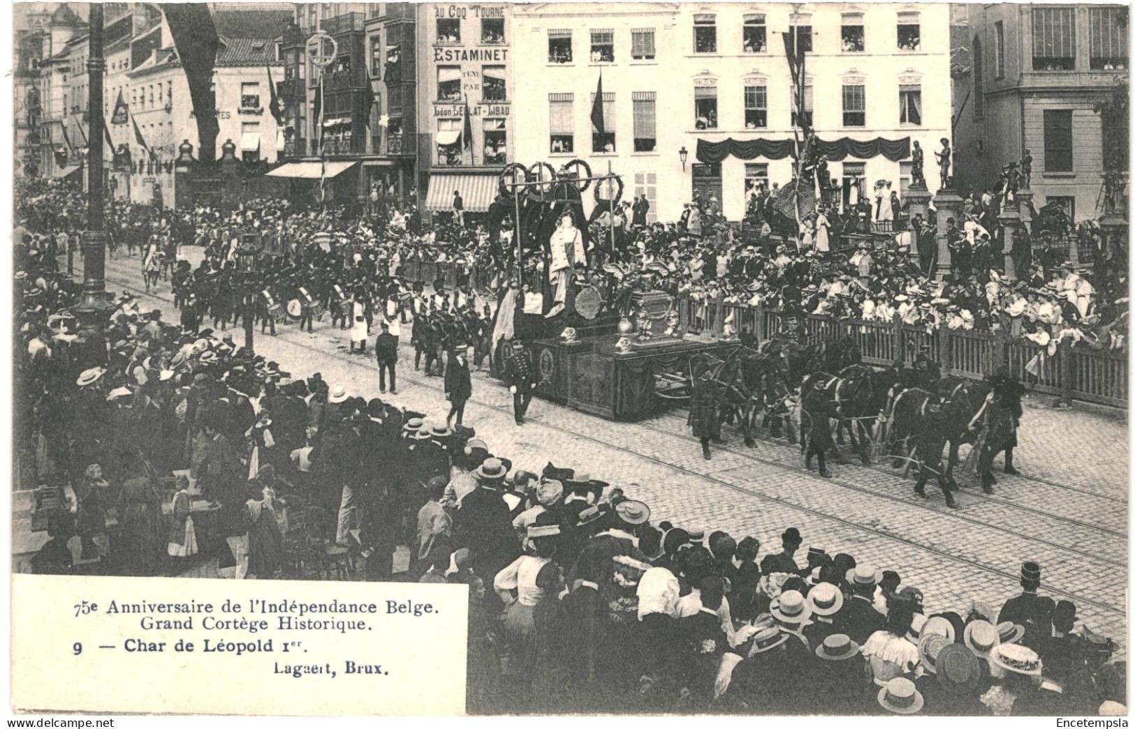 CPA Carte Postale Belgique Bruxelles 75me Anniversaire De L'indépendance Grand Cortège Historique  VM78567 - Fiestas, Celebraciones