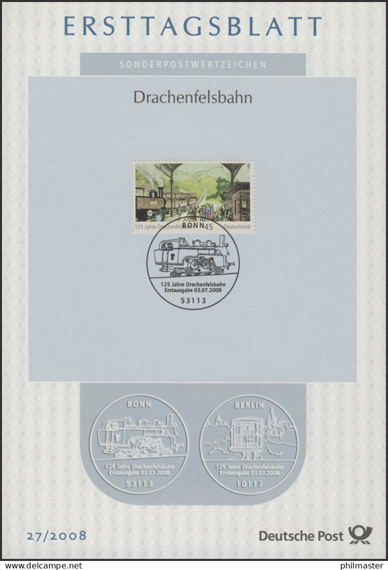 ETB 27/2008 Drachenfelsbahn, Siebengebirge, Zahnradbahn - 2001-2010
