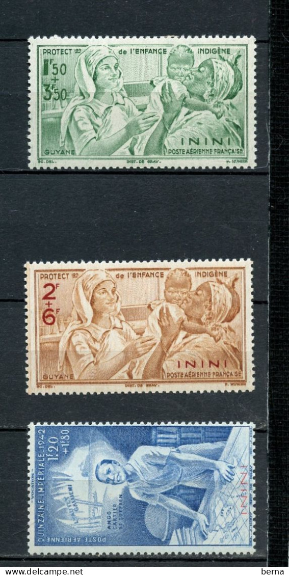 ININI POSTE AERIENNE 1/3    LUXE   NEUF SANS  CHARNIERE - Unused Stamps