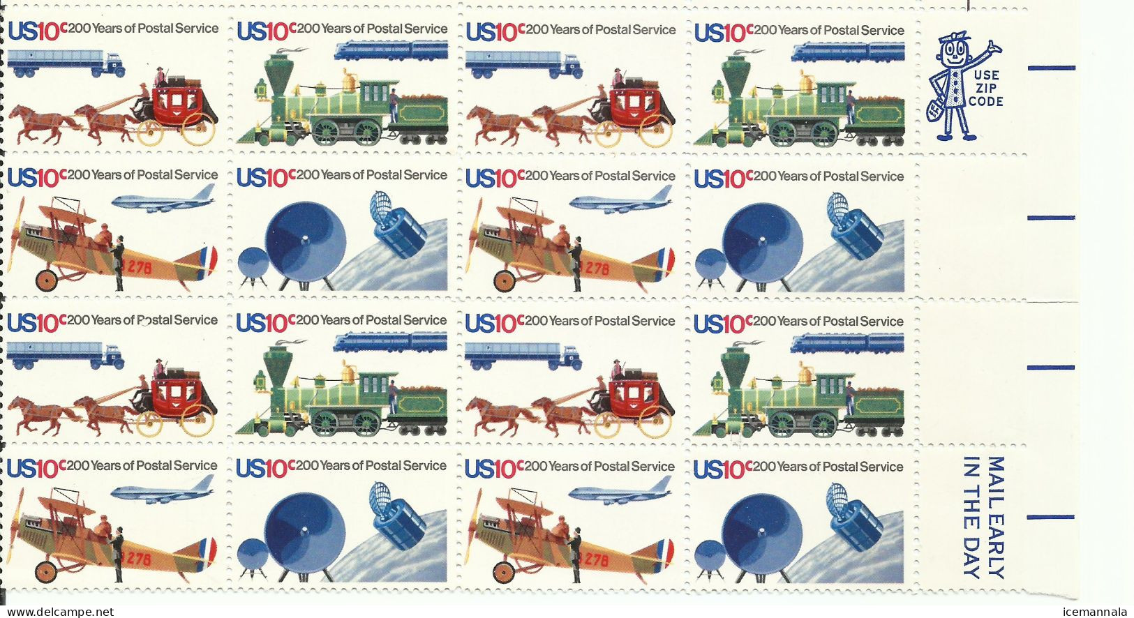 ESTADOS UNIDOS  YVERT  1062/65  (B4)    MNH  ** - Nuevos