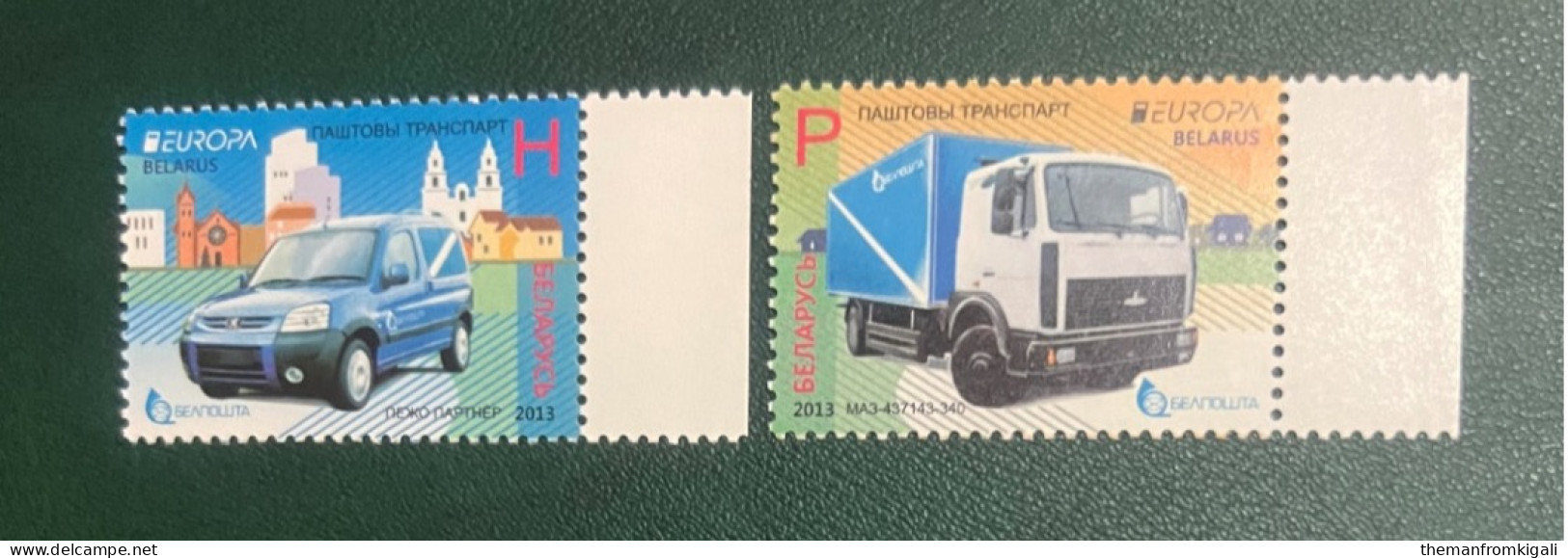 Belarus 2013 - Europa Stamps - Postal Vehicles. - Belarus