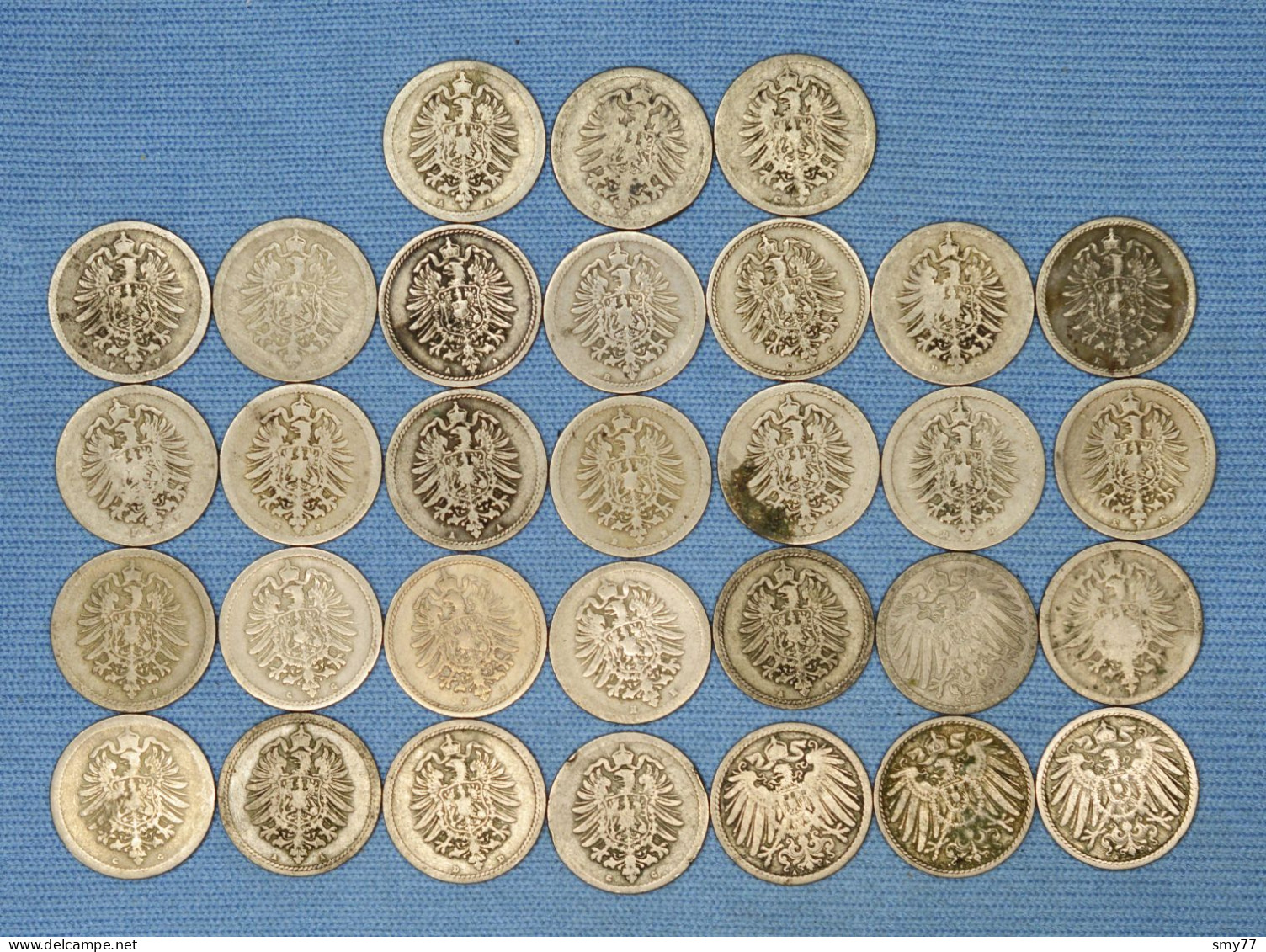 Deutsches Reich  5 Pfennig • 1874 - 1891 •  31 X  ► ALL DIFFERENT ◄ Incl. Scarcer Items • See Details • [24-294] - Collections