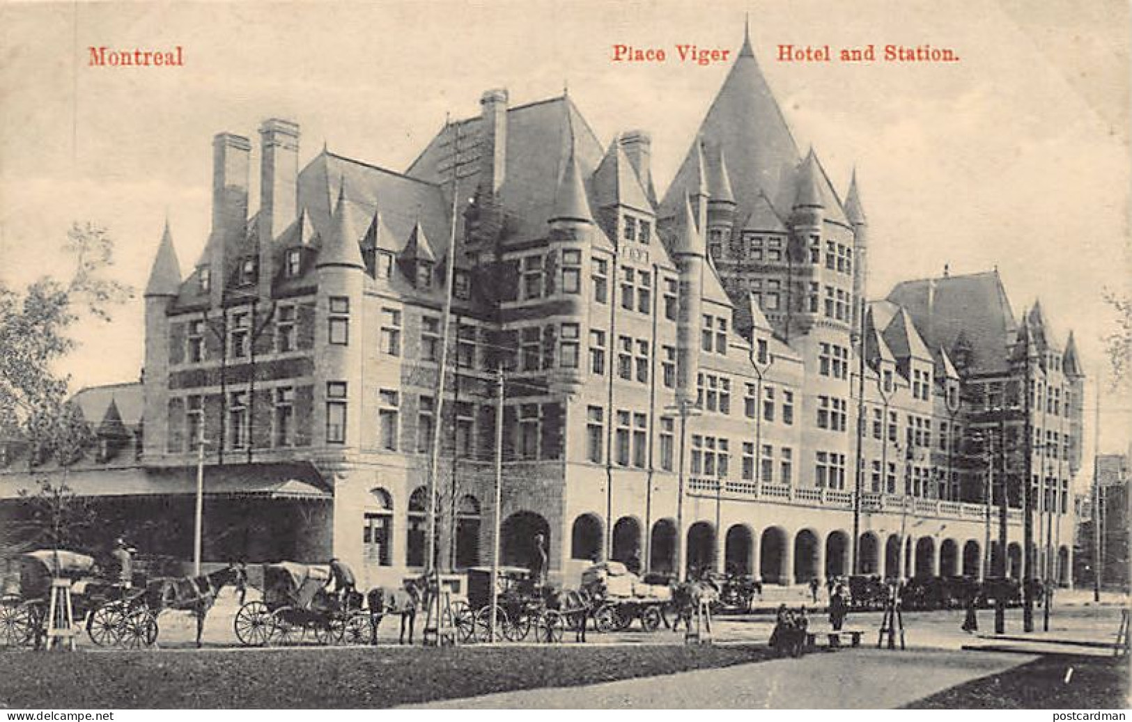 Canada - MONTREAL (QC) Place Viger - Hotel And Station - Ed. Montreal Import Co. 212 - Montreal