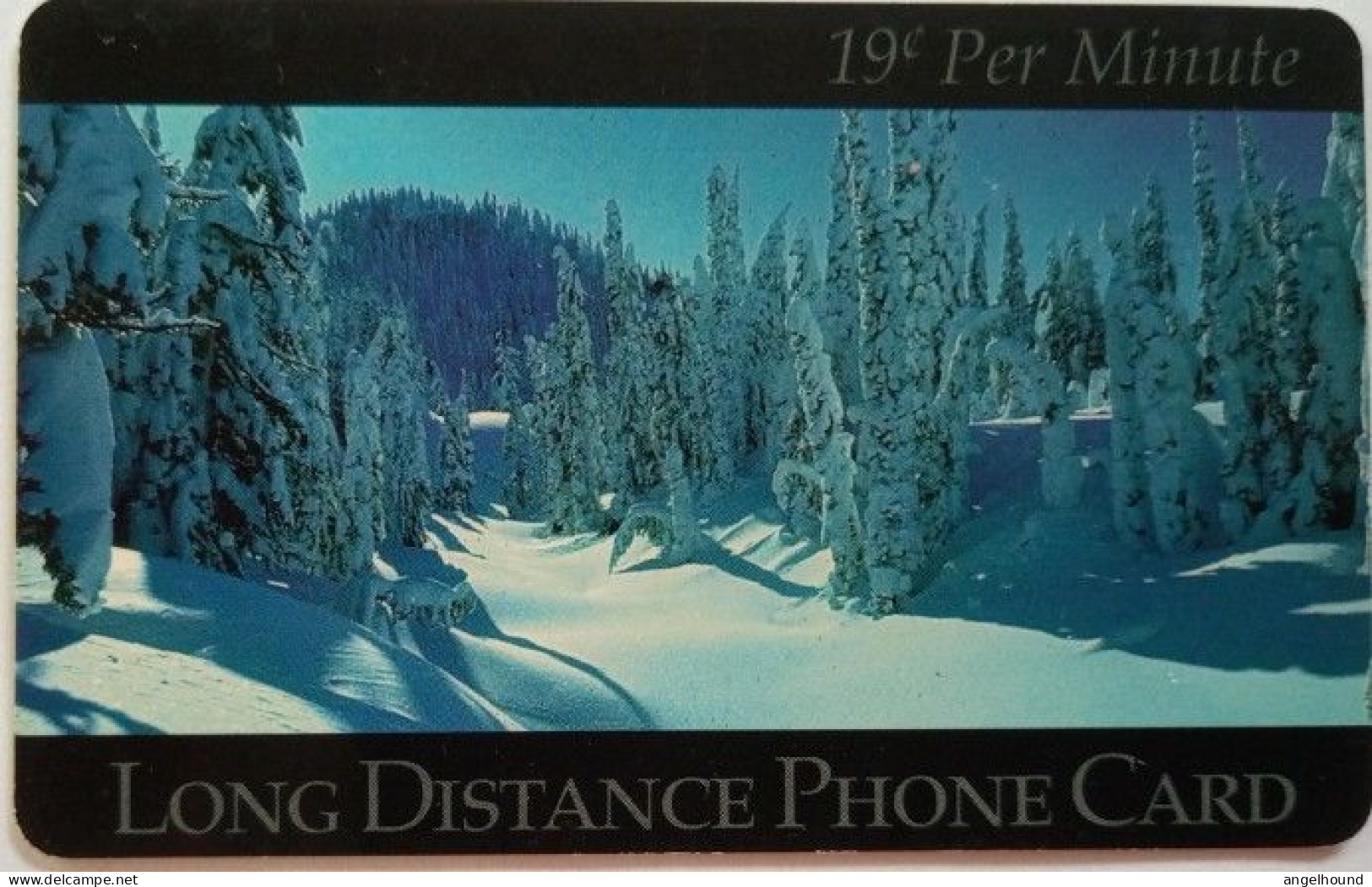 USA 19c Per Minute Prepaid - Snow Landscape - Autres & Non Classés