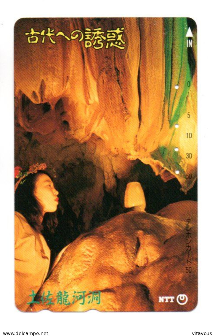 Grotte Cave Télécarte JAPON Phonecard Telefonkarte (K 22) - Paysages