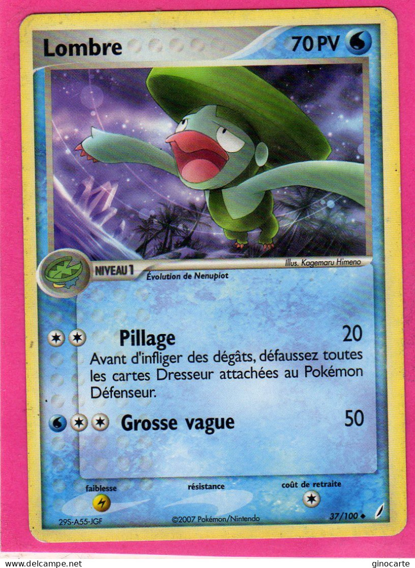 Carte Pokemon 2007 Ex Gardien De Cristal 37/100 Lombre 70pv Occasion - Ex