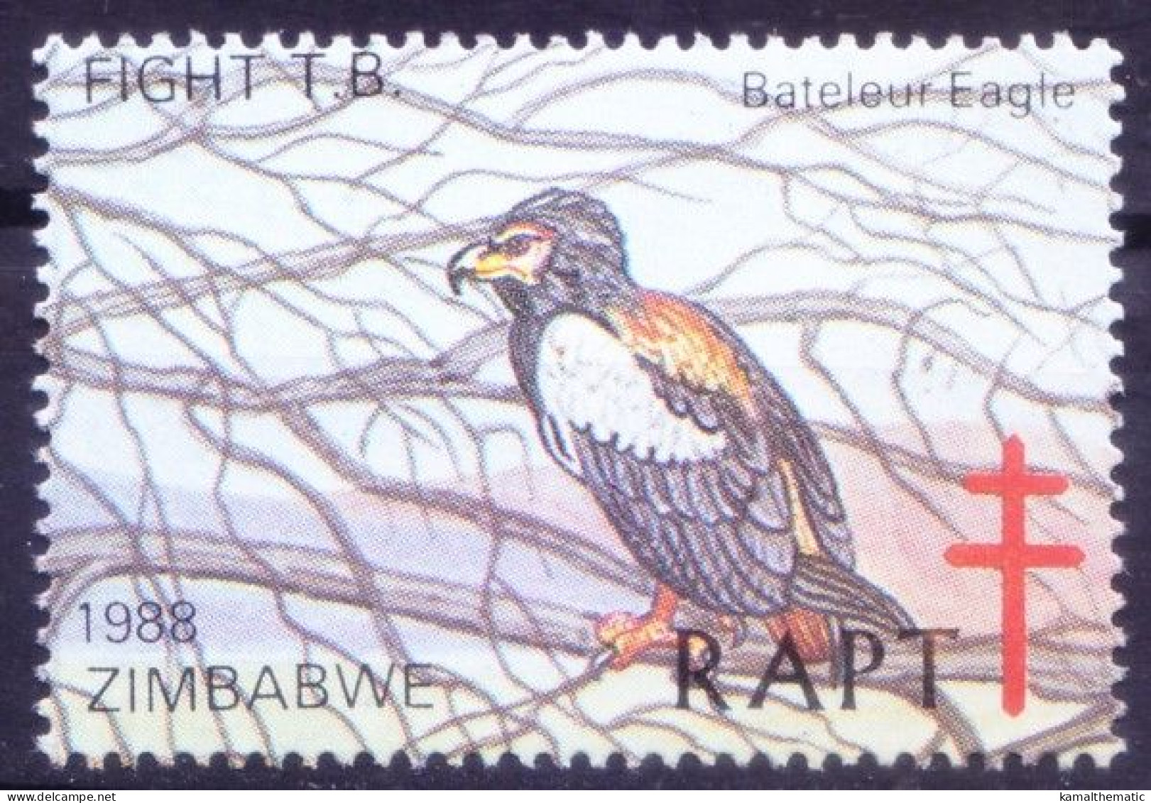 Zimbabwe 1978 MNH, Bateleur Eagle Birds Of Prey, Help Fight TB, Seals - Águilas & Aves De Presa