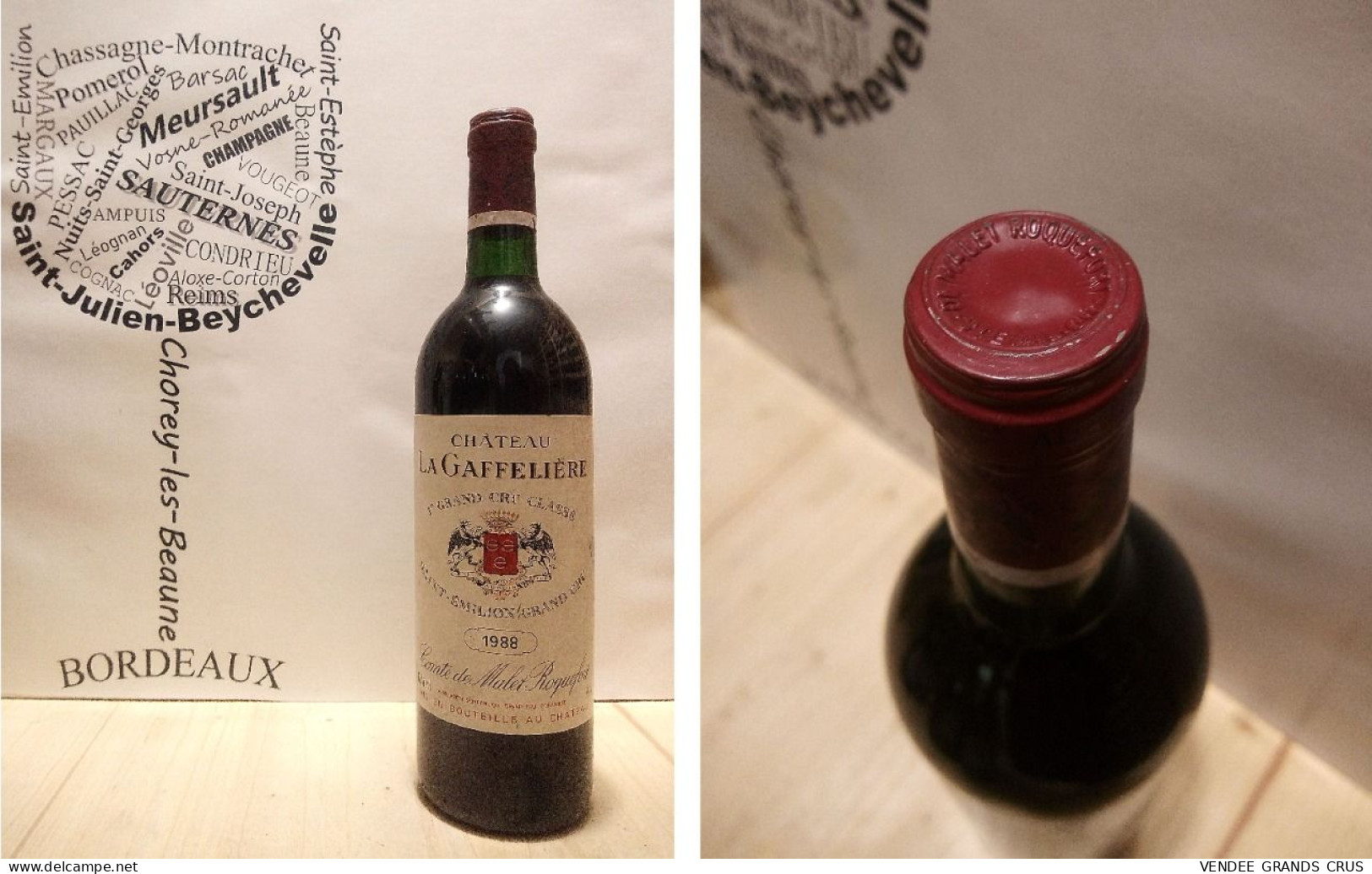 Château La Gaffelière 1988 - Saint-Emilion - 1er Grand Cru Classé B - 75 Cl - Vino