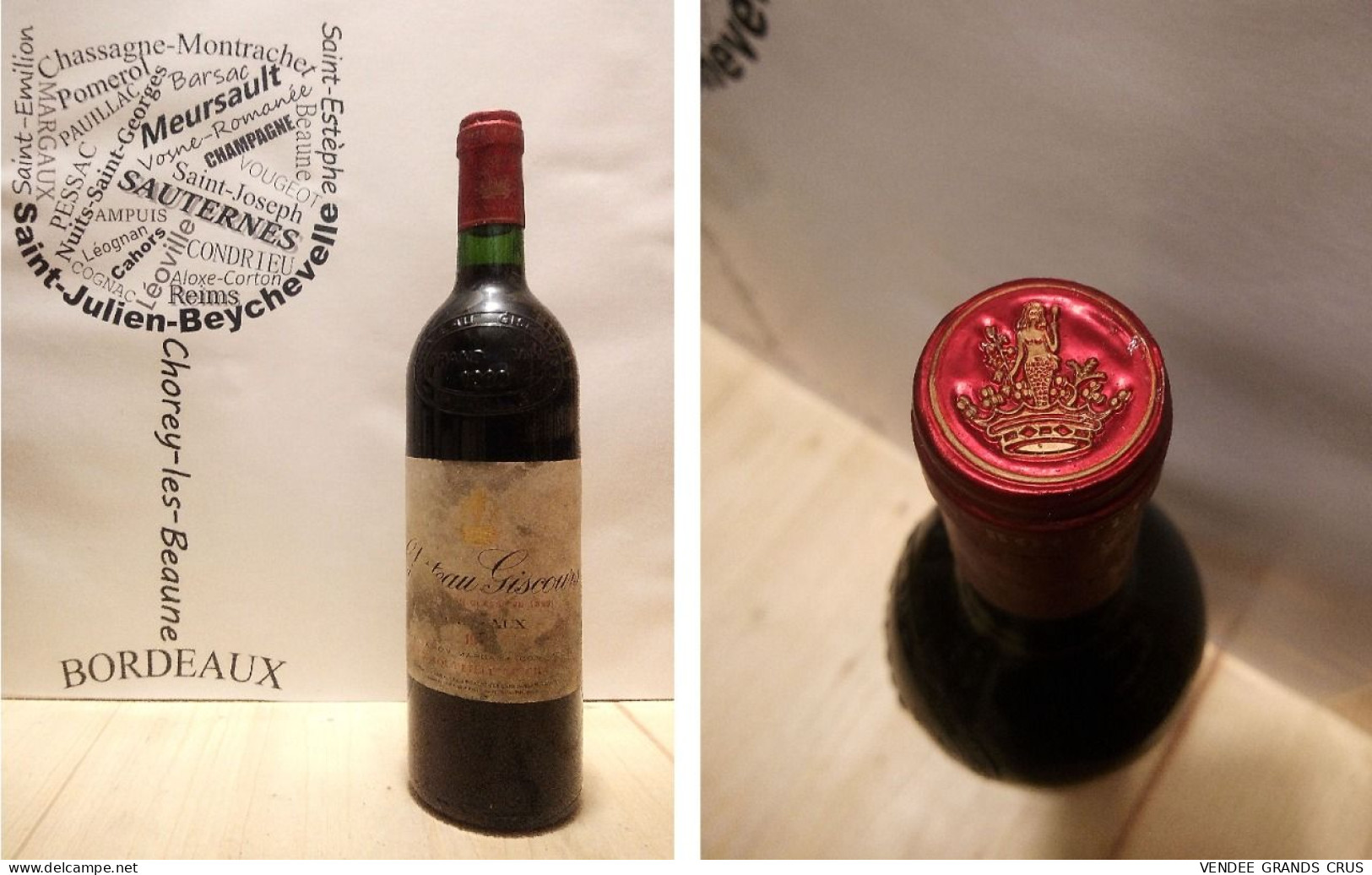 Château Giscours 1990 - Margaux - 3ème Grand Cru Classé  - 1 X 75 Cl - Rouge - Wein