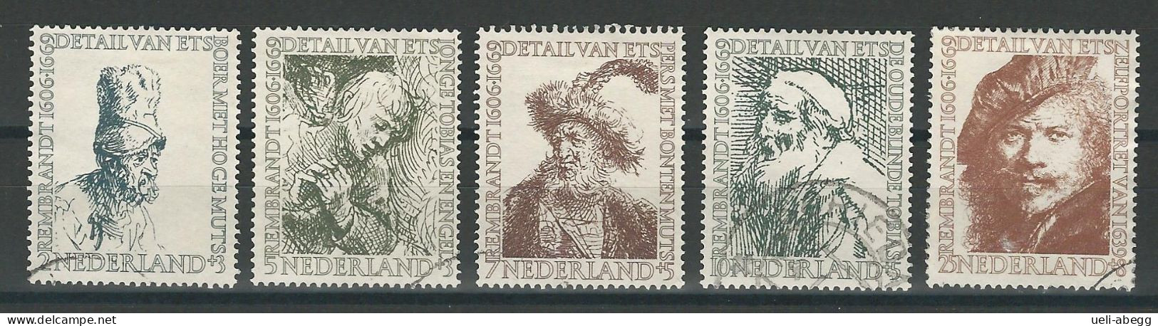 Niederlande NVPH 671-75 , Mi 672-76 O - Oblitérés