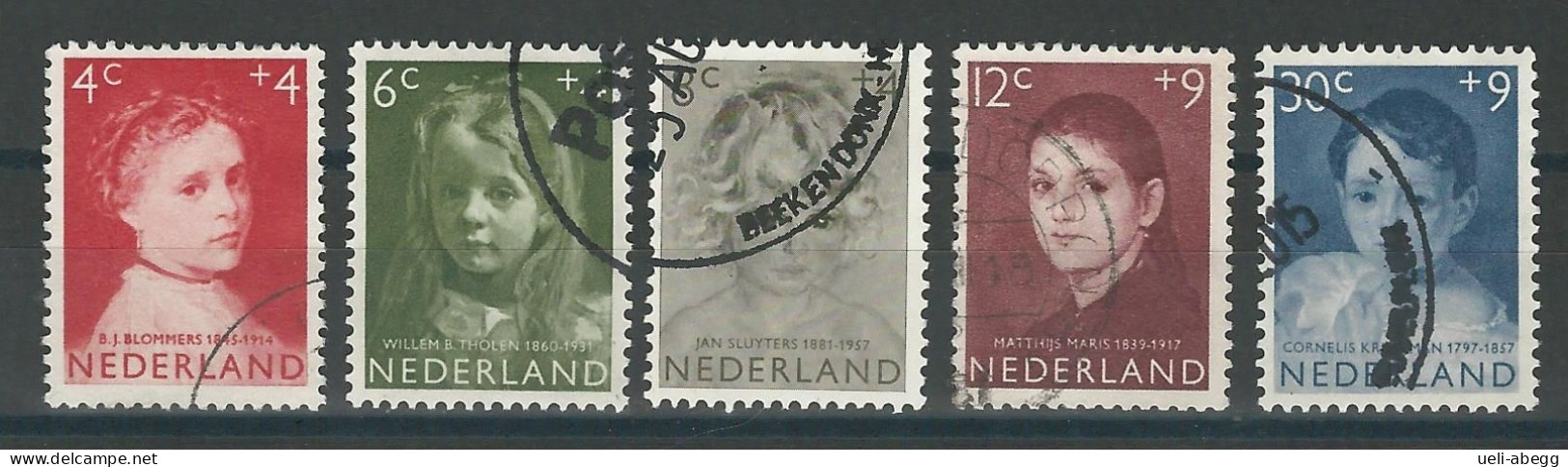 Niederlande NVPH 702-06 , Mi 707-11 O - Usados