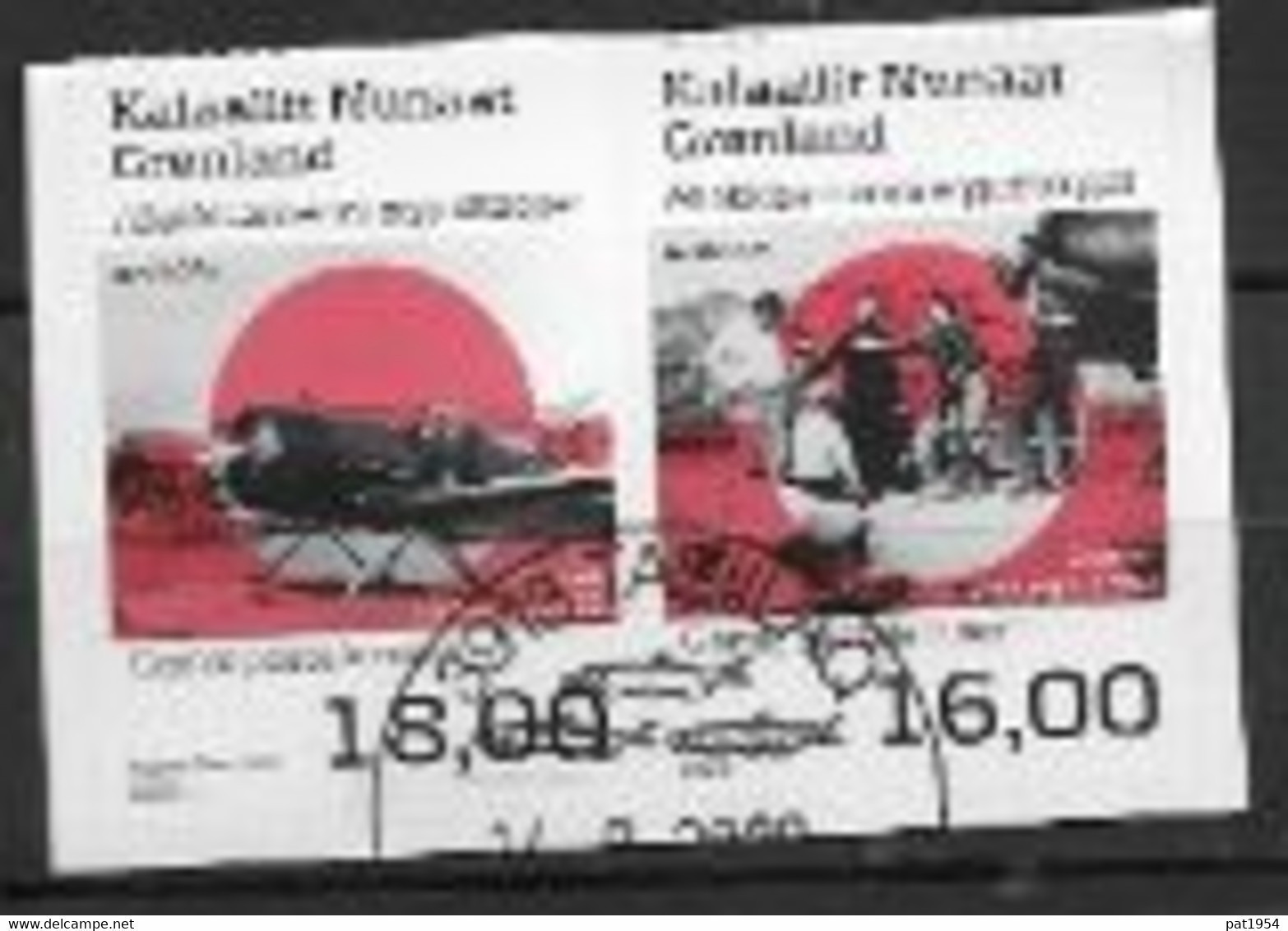 Groënland 2020, Série Oblitérée Adhésifs Europa Routes Postales - Usati