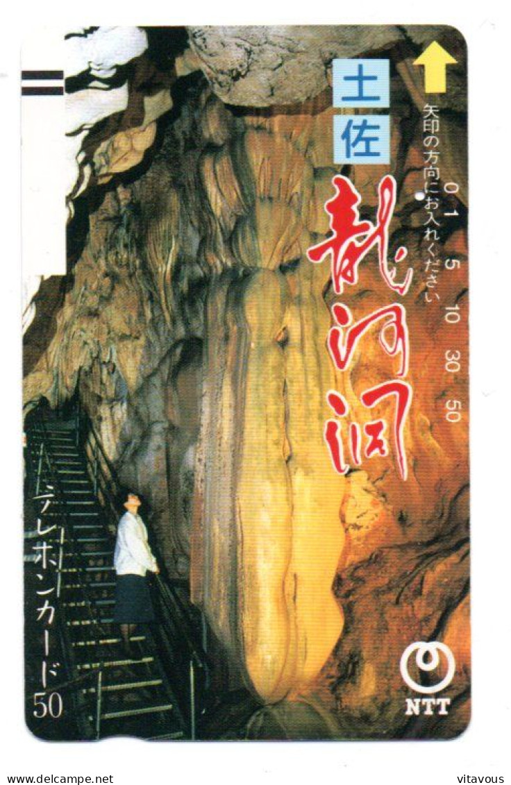 Grotte Cave Télécarte JAPON Phonecard Telefonkarte (K 23) - Landschaften