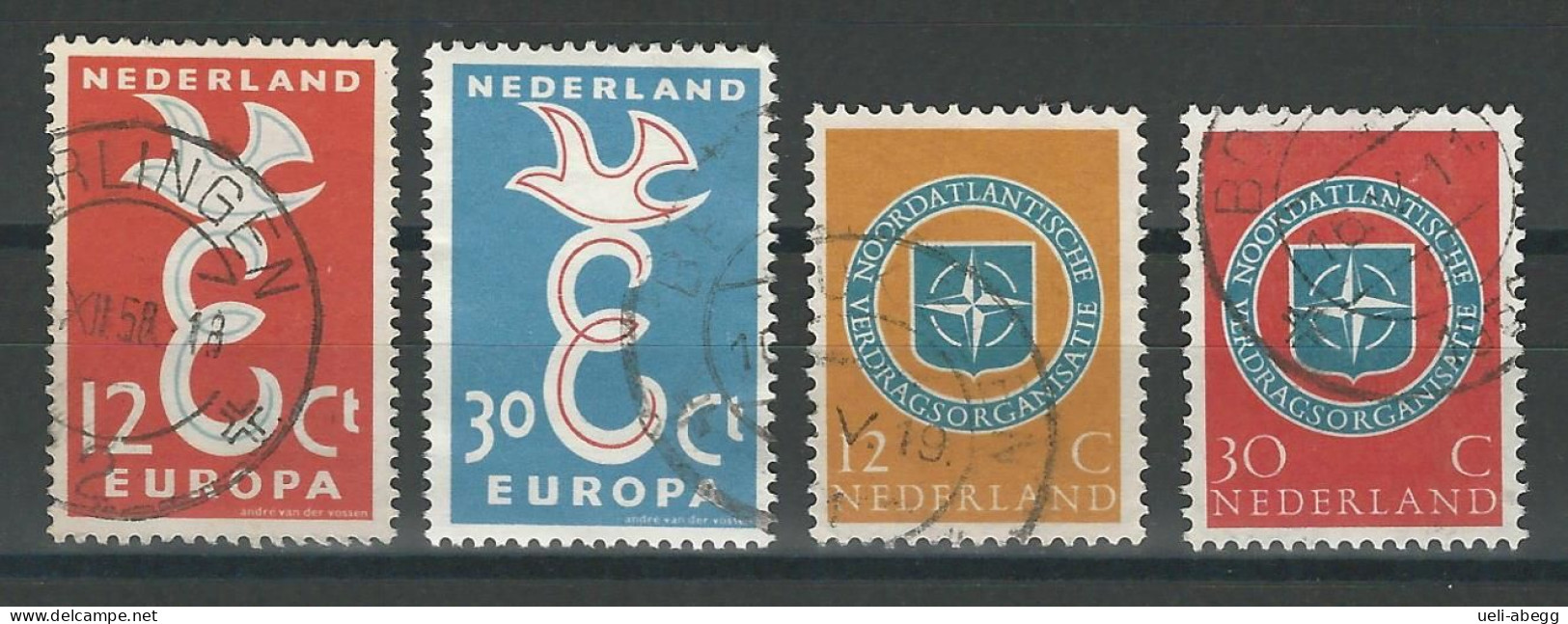 Niederlande NVPH 713-14, 720-21 , Mi 718-19, 728-29 O - Usati