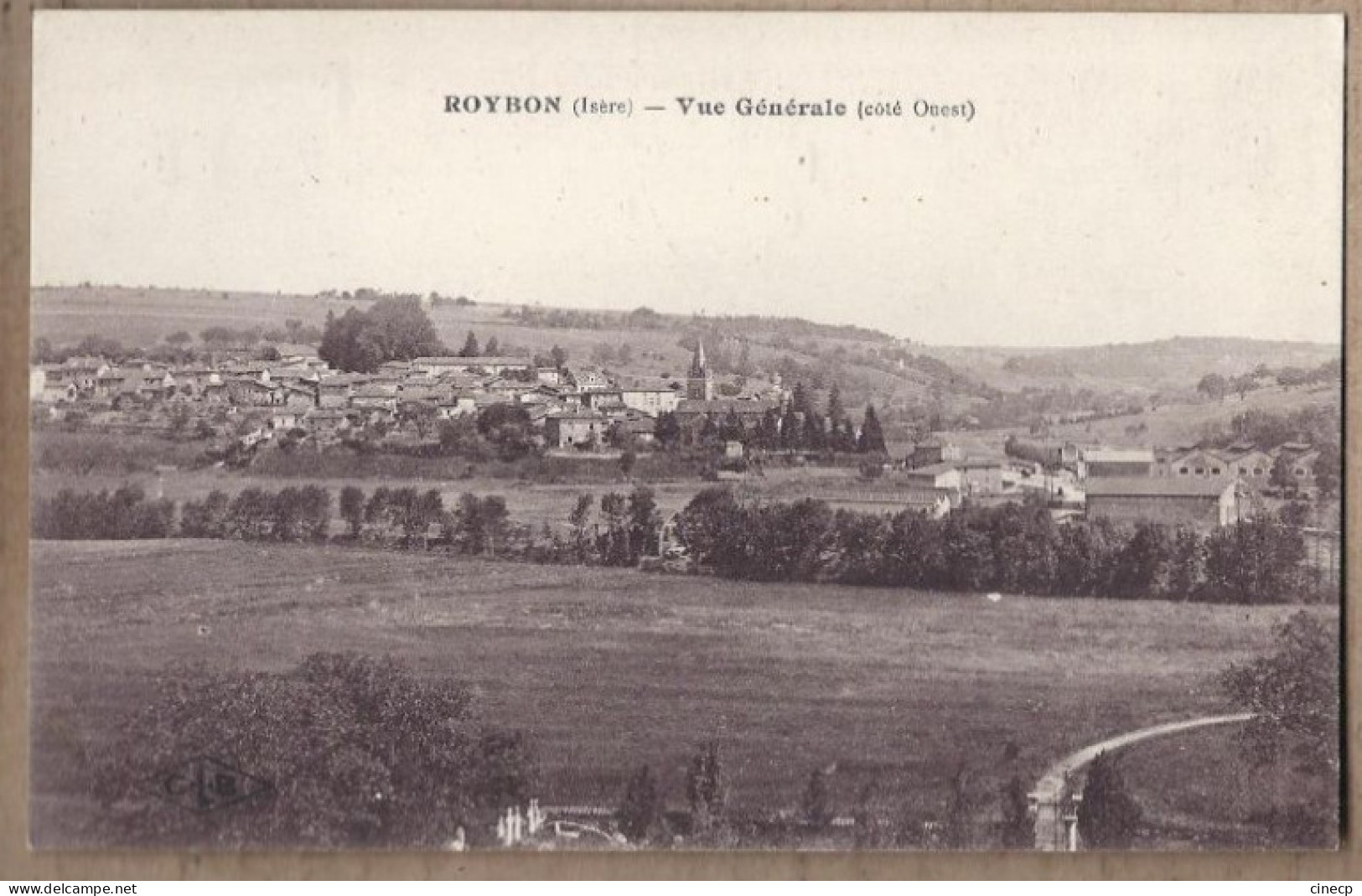 CPA 38 - ROYBON - Vue Générale ( Côté Ouest ) - TB PLAN D'ensemble Du Village - Roybon