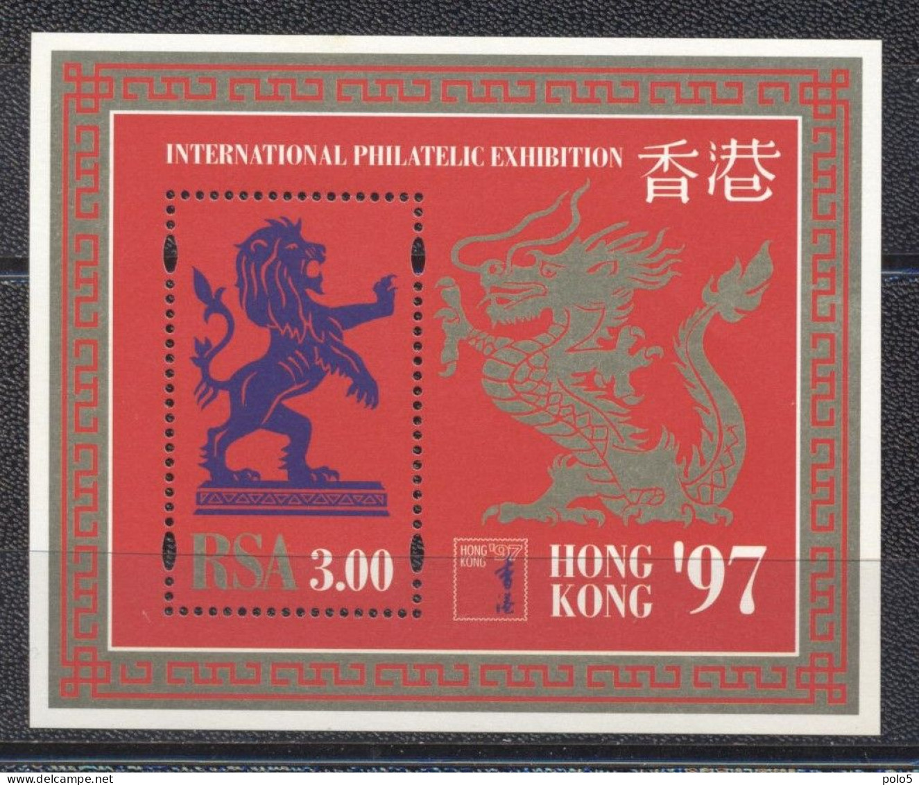 RSA 1997- International Stamp Exhibition "Hong Kong '97" S/S - Ungebraucht