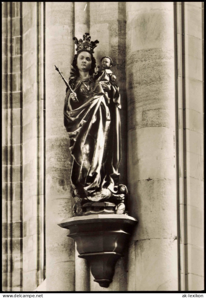 Ansichtskarte Dinkelsbühl St. Georgskirche Fränkische Madonna Um 1480 1960 - Dinkelsbuehl