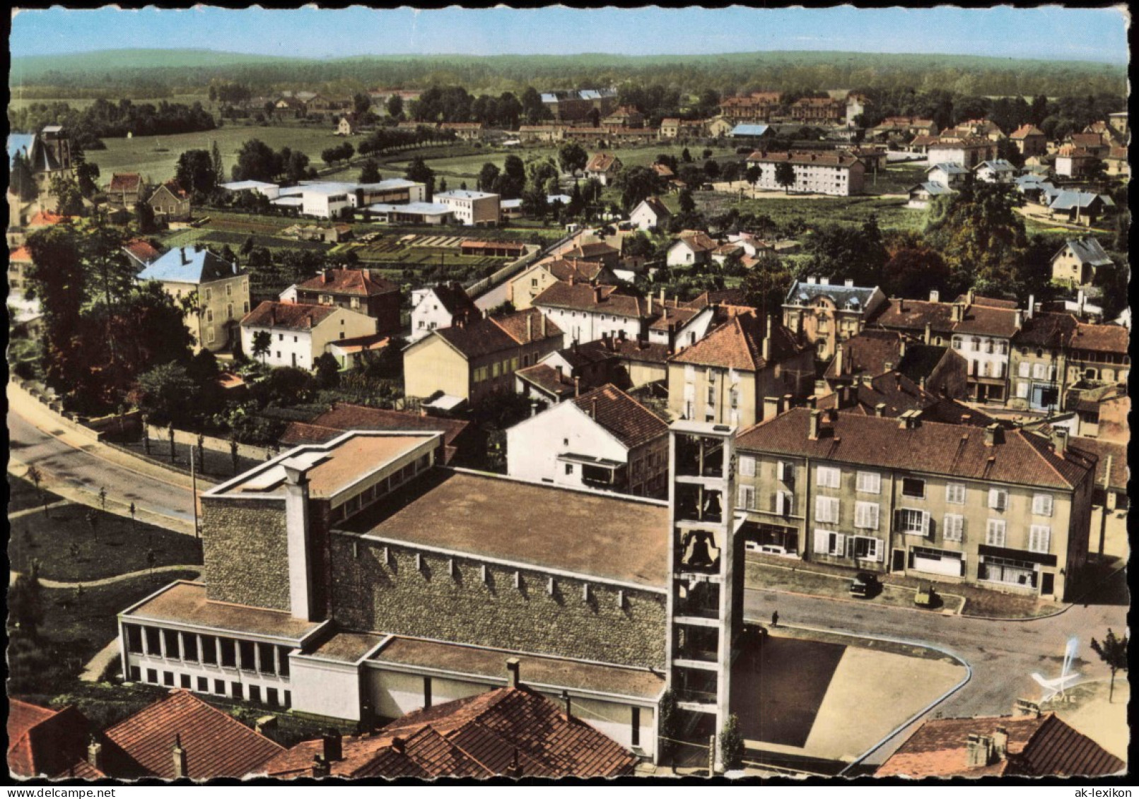 CPA Duß Dieuze Panorama-Ansicht Vom Flugzeug Aus 1969 - Dieuze