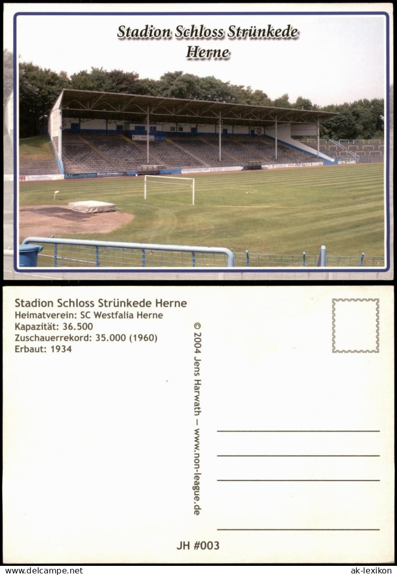 Ansichtskarte Herne Stadion Schloss Strünkede SC Westfalia Herne 2004 - Herne