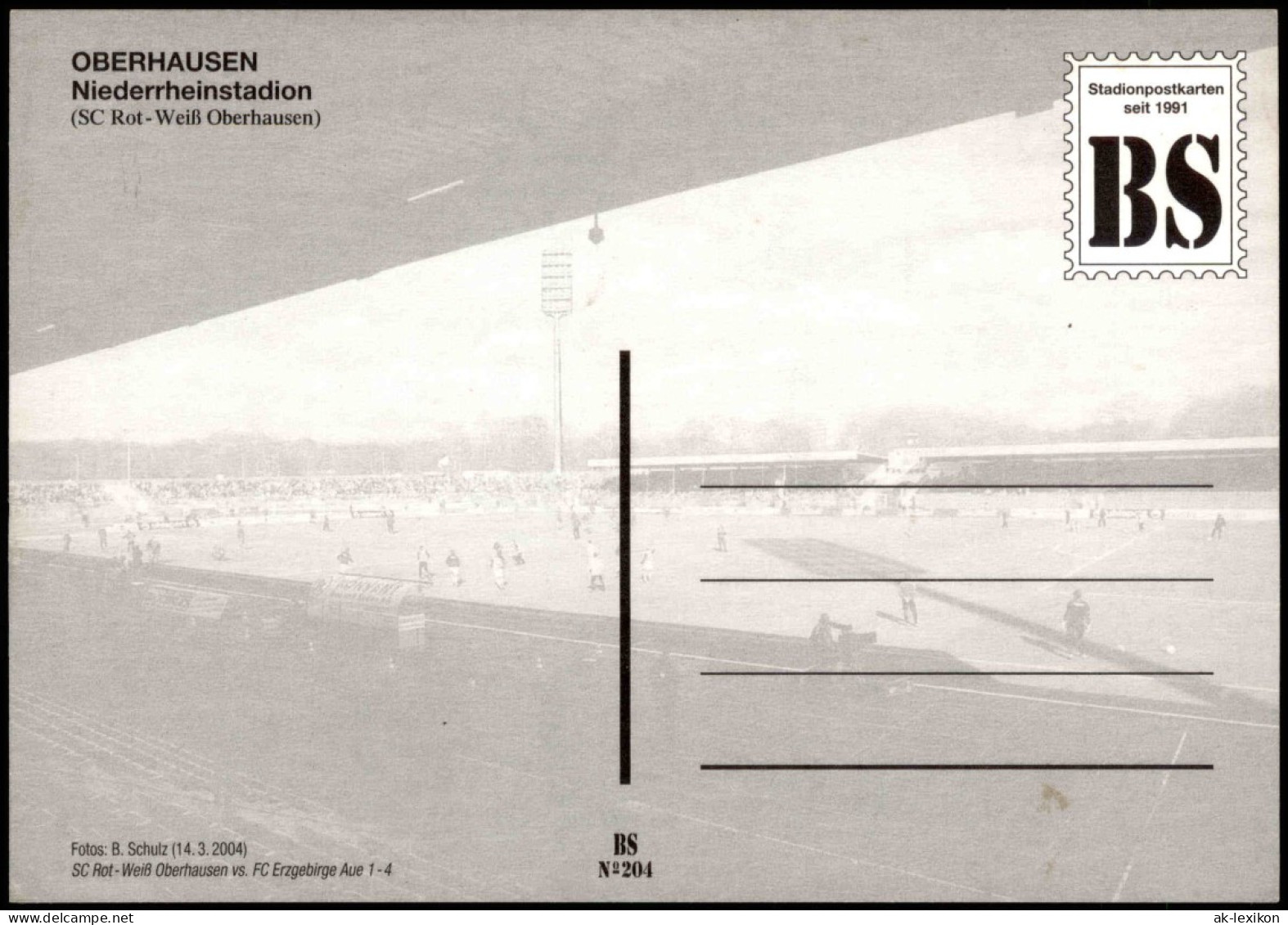 Oberhausen Fussball Stadion Niederrheinstadion SC Rot-Weiß Oberhausen 2004 - Oberhausen